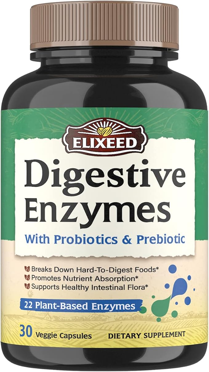 Digestive Enzymes plus Probiotics & Prebiotics, 22 Digestive 30 Caps