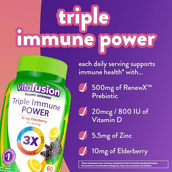 Vitafusion Probiotic Gummy Supplements, 70 Count 60ct Bundle
