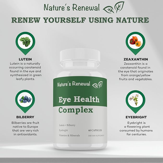 Nature's Renewal Eye Health Complex Supplement 60 Capsules