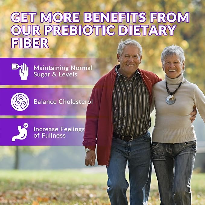 Sugar Free Fiber Gummies for Adults, 8g Fiber Supplement with Prebiotic Digestive Blend for Fulfill, Metabolism, Gut & Digestive