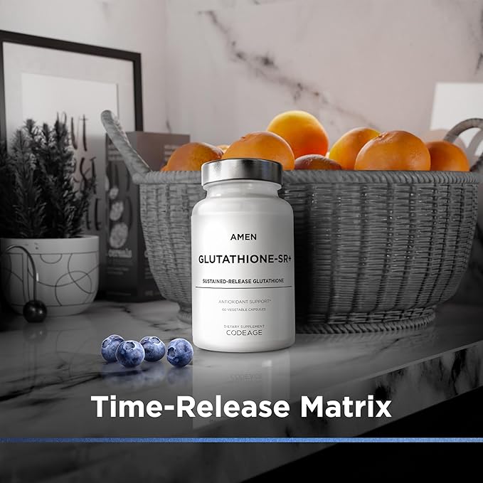 Amen Glutathione-SR+ Advanced Sustained-Release Supplement 2-Month Supply 60 Capsules