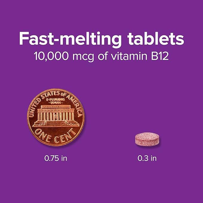 Webber Naturals Vitamin B12 10,000 mcg 40 Count,