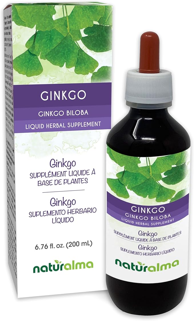 Naturalma Ginkgo (Ginkgo biloba) leaf Alcohol-free Tincture 6.76 fl