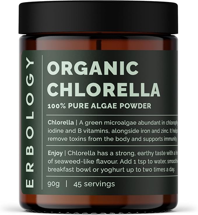 Erbology Organic Chlorella Powder 3.2 oz 45 Servings