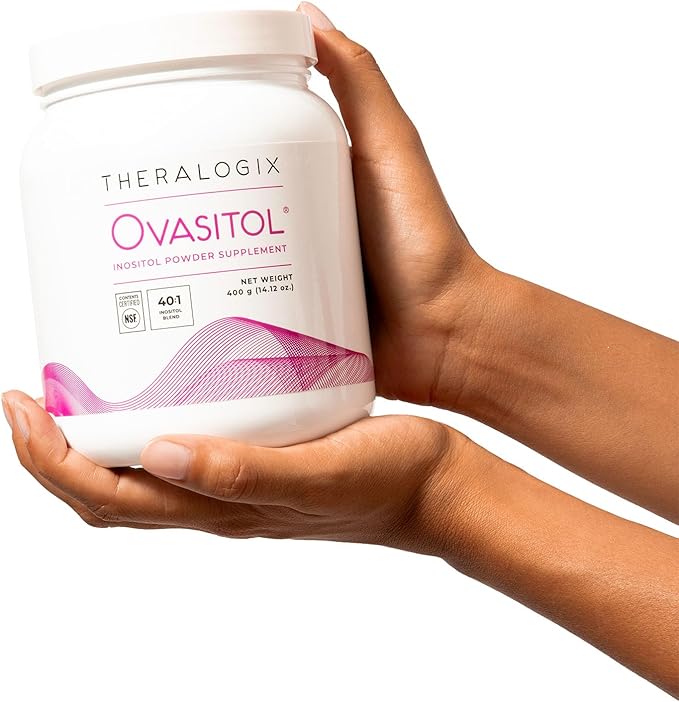Theralogix Ovasitol Inositol Powder - 90-Day Supply - Myo-Inositol & D-Chiro Inositol for Hormone Balance & Ovarian Function Support* - NSF Certified - 400 g (180 Servings)
