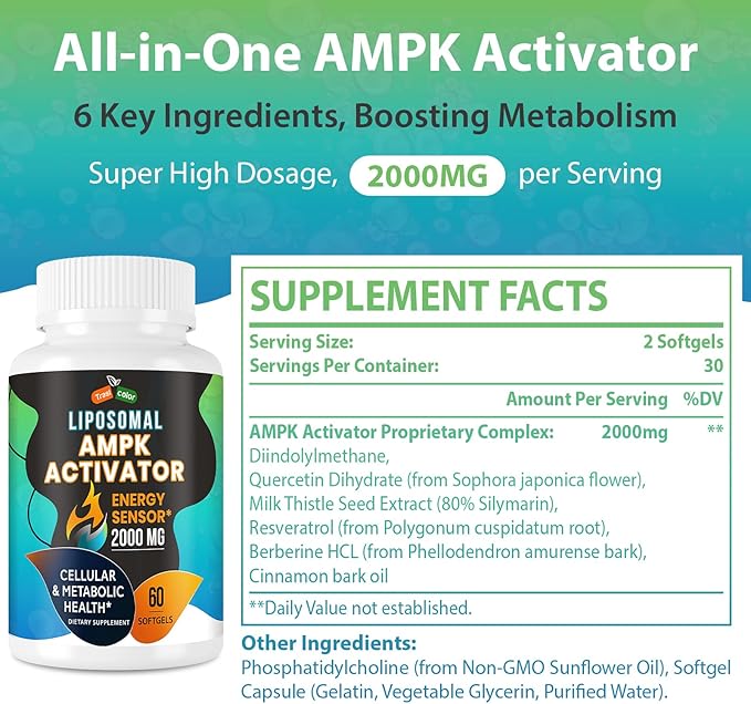 AMPK Activator 2000 mg 60 Softgels
