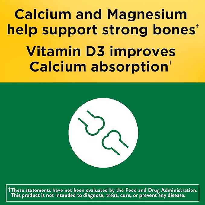 Nature Made Calcium Magnesium Zinc D3, Dietary 300 Tablets