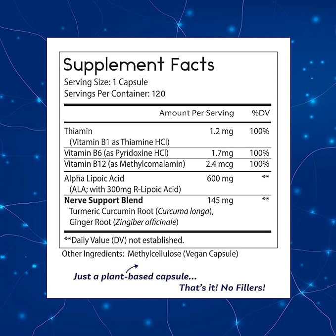 Thomas' all-natural Remedies Alpha Lipoic Acid 600mg, 120 120 Capsules