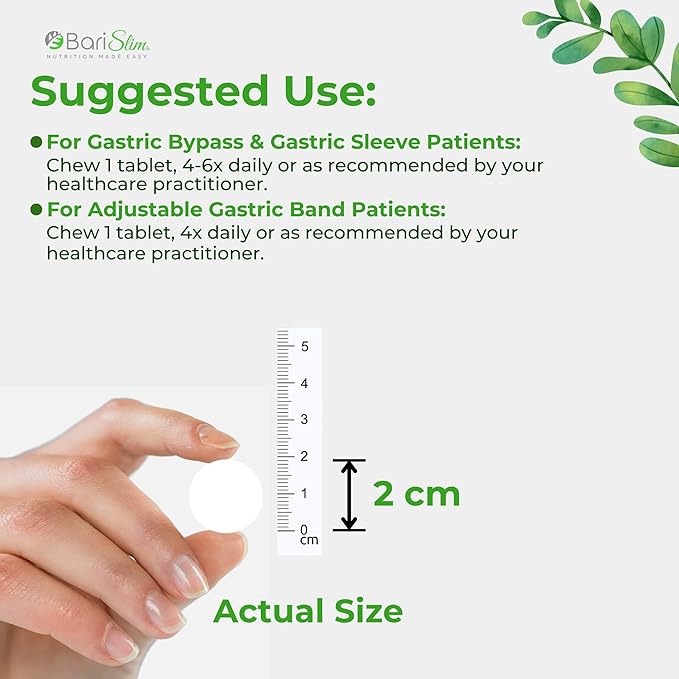 BariSlim Bariatric Calcium Citrate with Magnesium 500 mg (90 Servings)