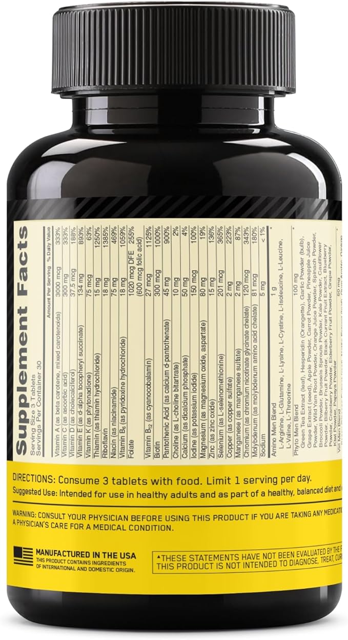 Optimum Nutrition Opti-Men, Vitamin C, Zinc B12 for 90 Count
