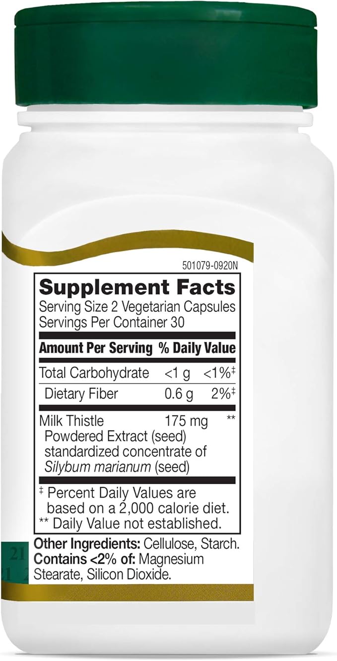 21st Century Vitamins Thistle Extract Veg 60 Count (21338)