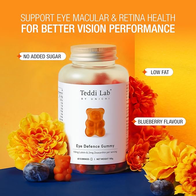 Unichi Eye Health Gummy, Lutein and 60 Count