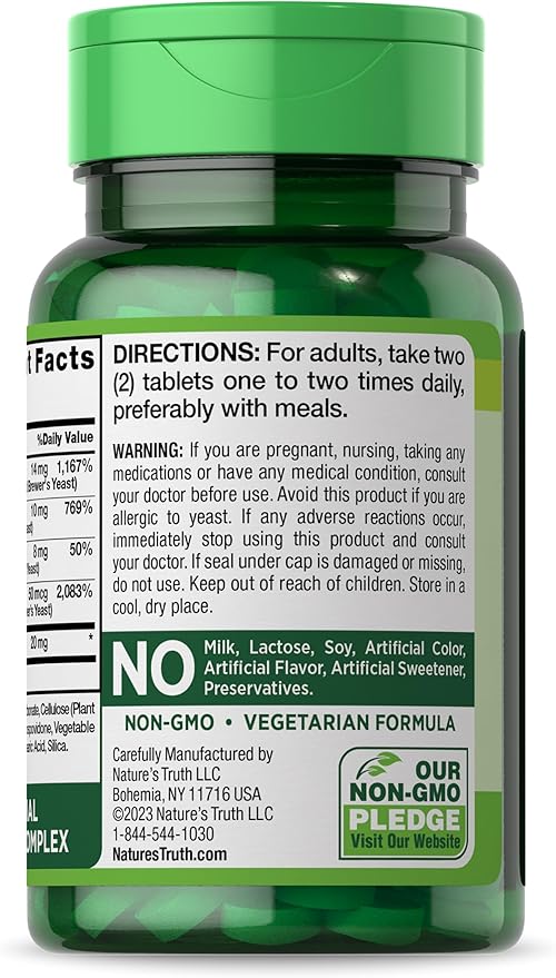 Nature's Truth Vitamin B Complex B12 | 90 Tablets