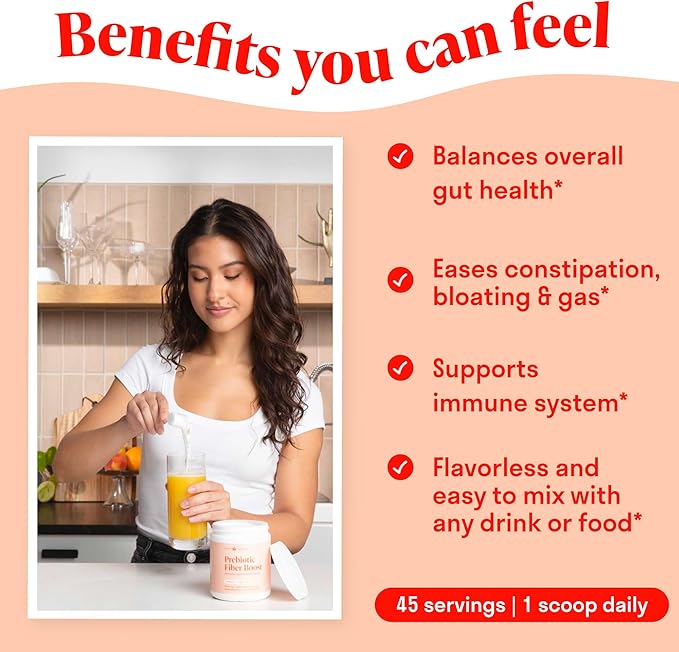 Prebiotic Fiber Powder 45 Servings 1 Scoop