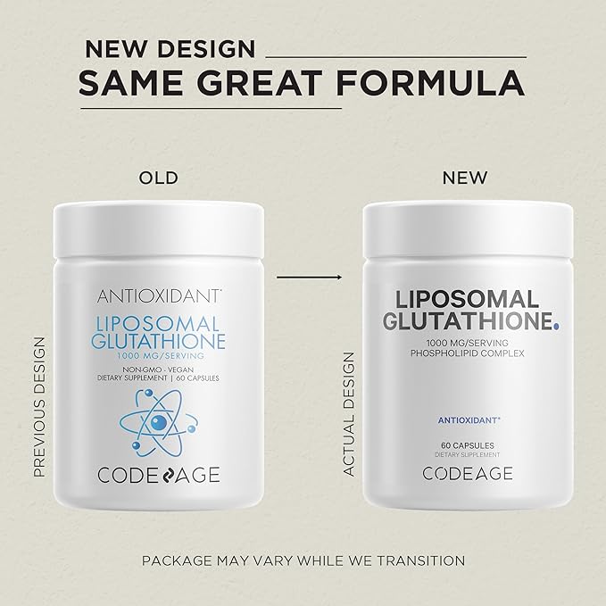 Codeage Liposomal Glutathione 1000 mg, GlutaONE 60 ct