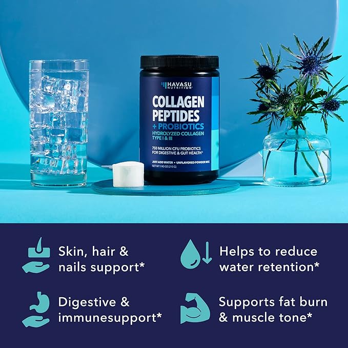 Collagen Peptides Powder with Probiotics GLP-1 Nutritional