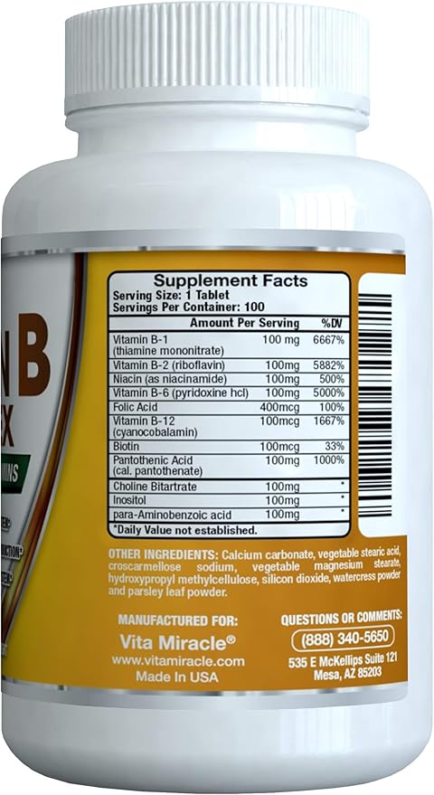 Super B Complex Vitamins (100-Count)