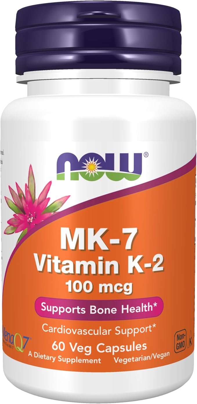 NOW Supplements, MK-7 Vitamin K-2 100 60 Veg