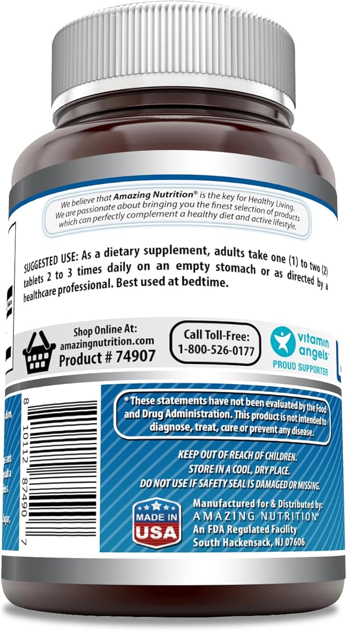 Amazing Formulas L-Tryptophan 1000mg Tablets Supplement (240 Count)
