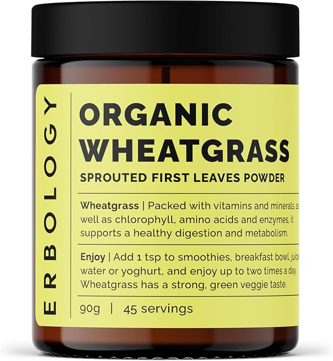 Erbology Organic Wheatgrass Powder 3.2 oz 45 Servings