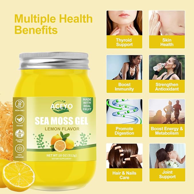 (18 OZ) Irish Sea Moss Gel 102 Vitamins