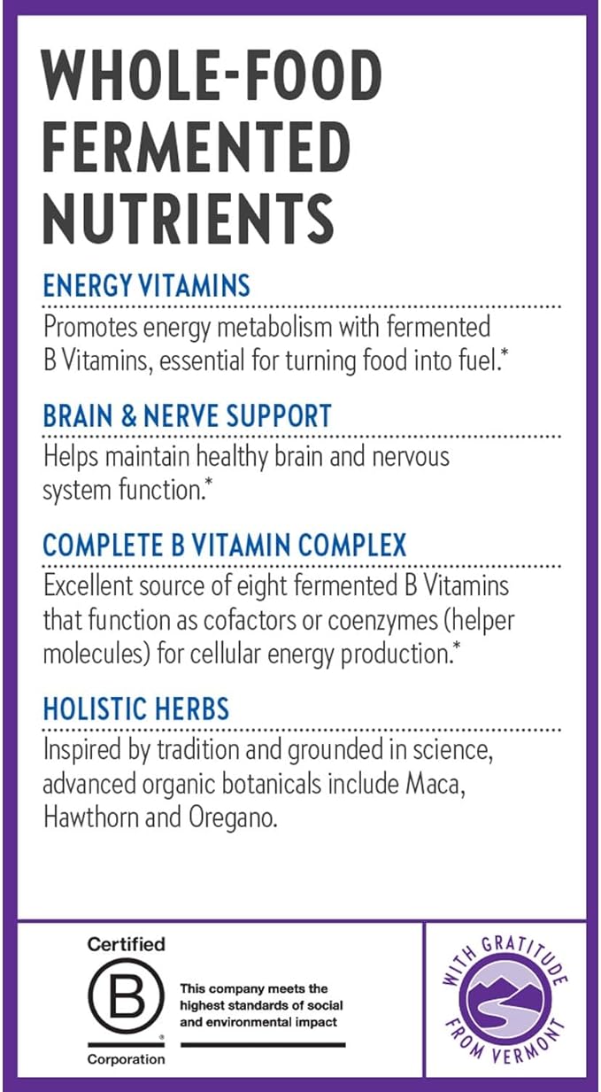 New Chapter Vitamin B Complex – B12 + B6 + 60 ct
