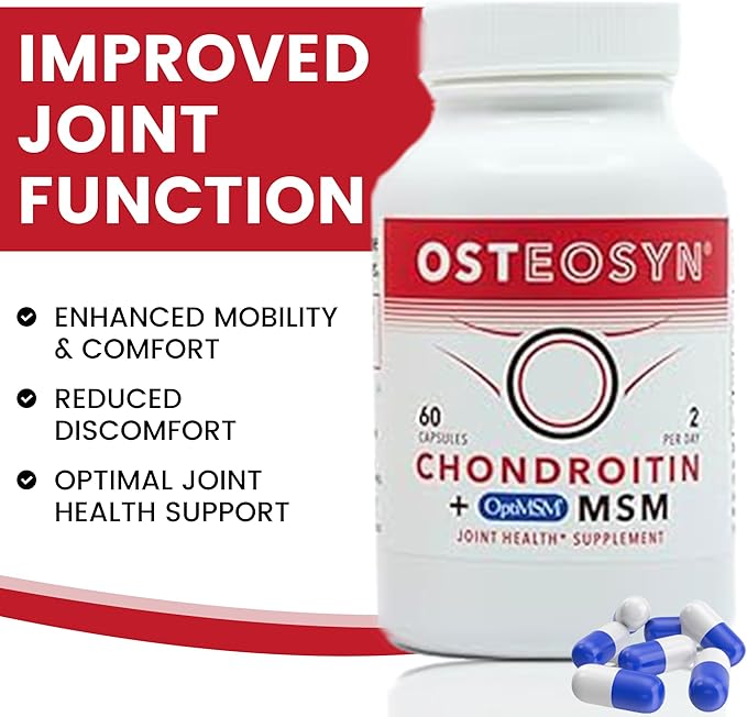 Synutra's 800 mg OptiMSM & 800 60 Capsules 30-Day Servings-2 Servings-2 Capsules