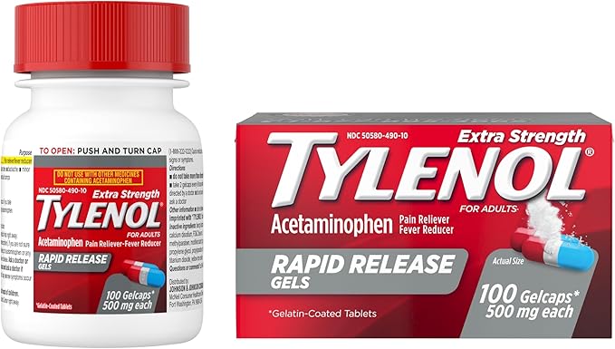 Tylenol Extra Strength Acetaminophen Rapid Release 100 ct