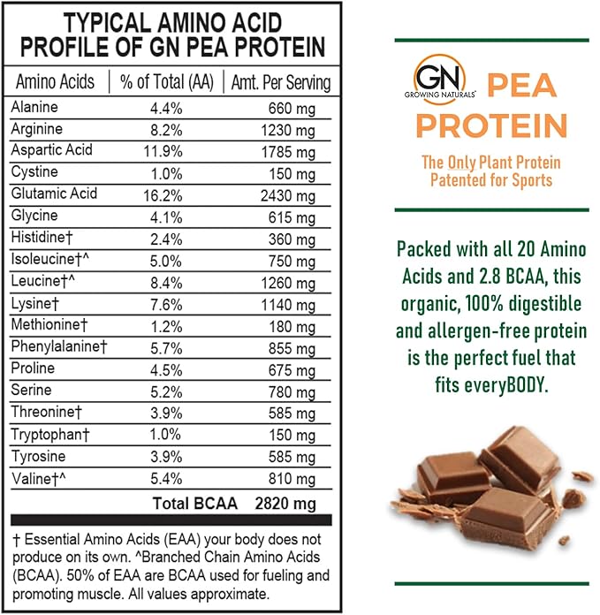 Raw Pea Protein Powder, Vegan Plant 1 Pound 1)