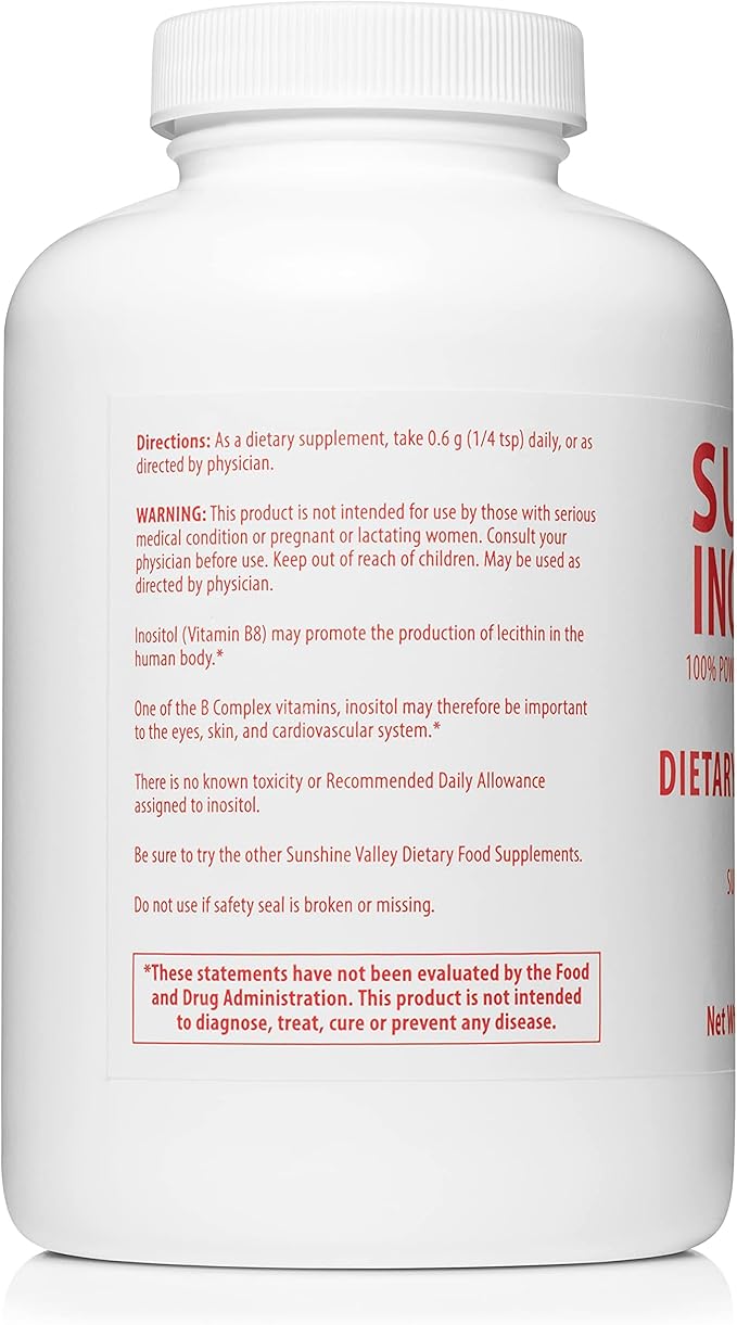 Super Inositol, Vitamin B8 Powdered Dietary 16 oz