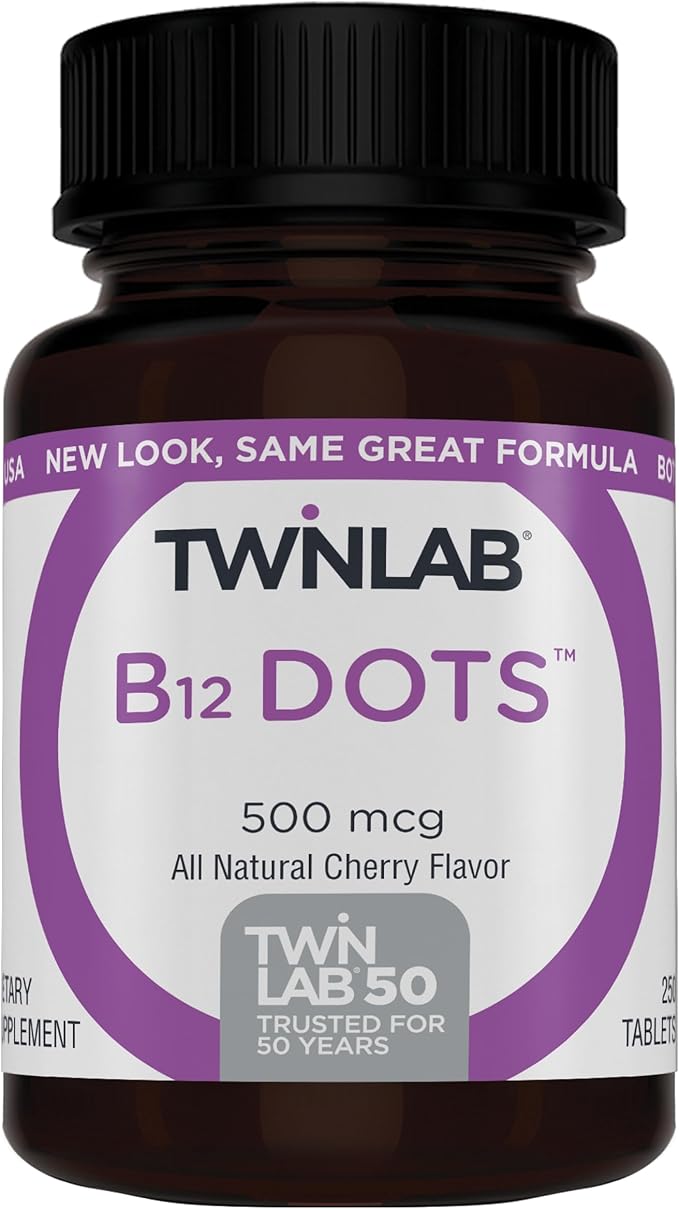 Twinlab B-12 Dots B12-500 mcg, 250 Tablets