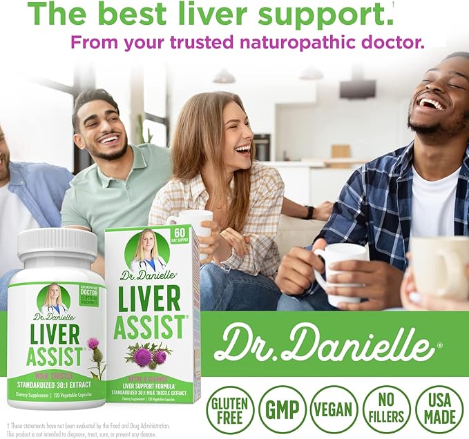 Best Liver Supplements with Milk Thistle 120 Capsules