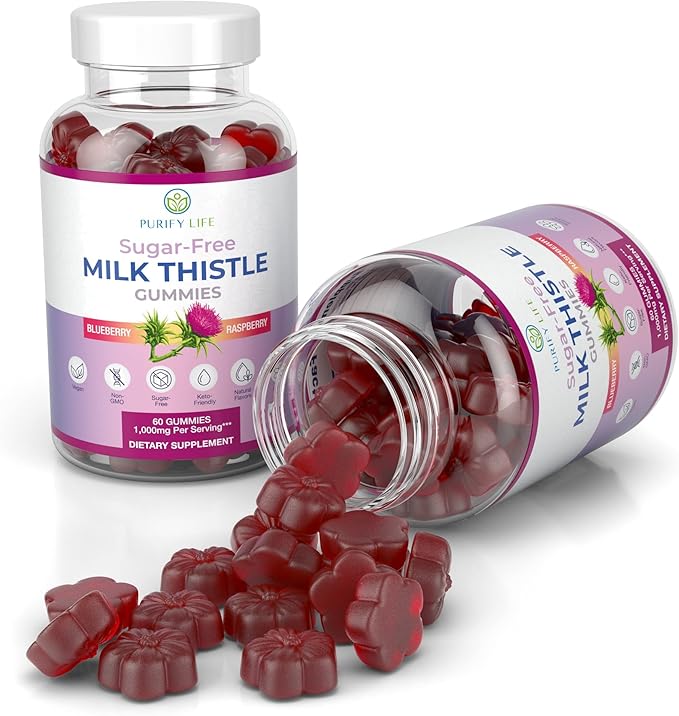 Purify Life Sugar-Free Milk Thistle Gummies (1000mg/serv) Cardo