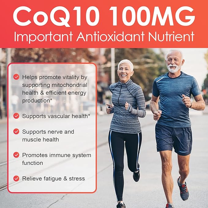NATURE TARGET CoQ10-100mg-Softgels with 10mg PQQ Coenzyme-Q10 with 120 Servings
