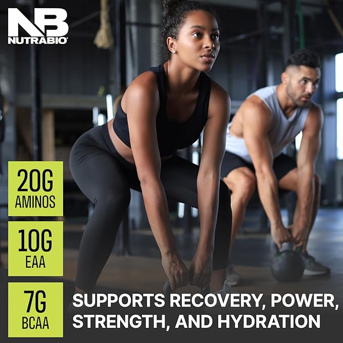 NutraBio Intra Blast Bcaa Powder Amino Acid Supplement, Electrolyte & Hydration Blend, Intra, Pre Workout & Muscle Recovery, 20g Eaa Amino Acids Powder, 5g Glutamine- New York Punch, 30 Serving