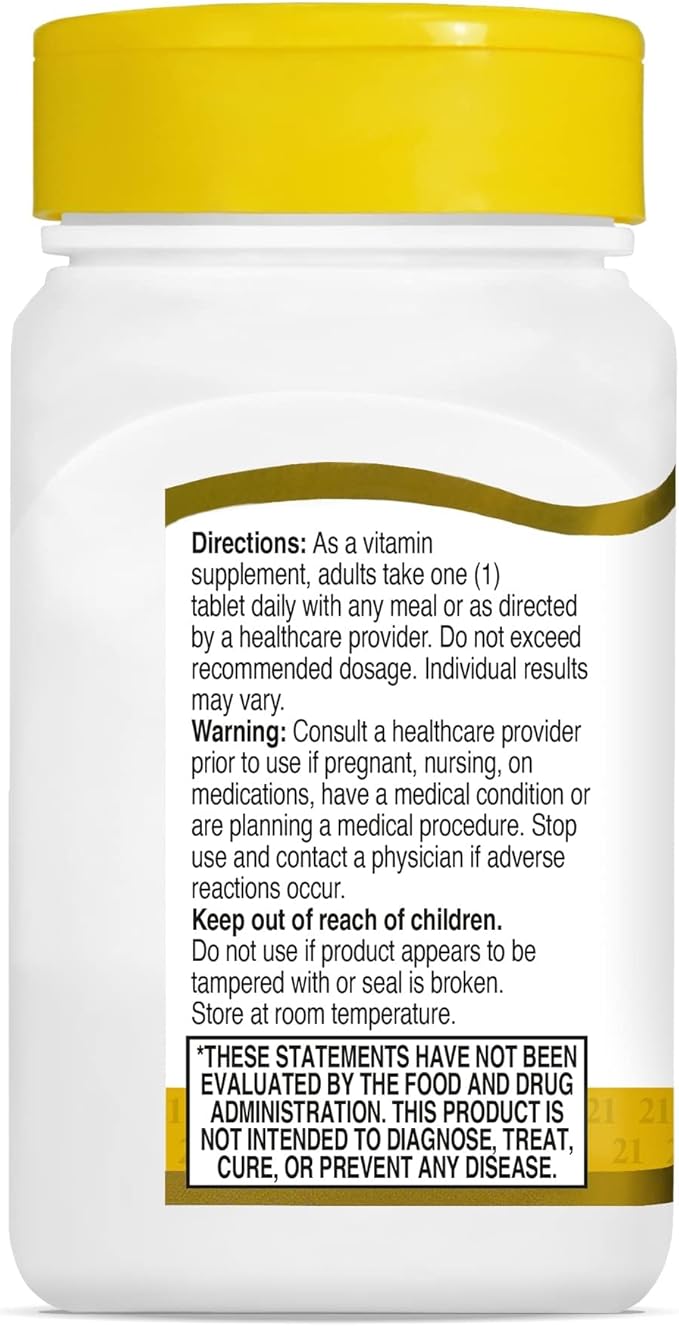 21st Century Healthcare, B Complex Plus 100 Count 1)
