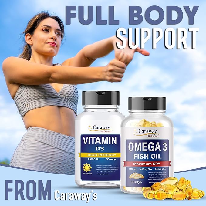 Omega 3 Fish Oil 2,000mg- Pharmaceutical 1000mg EPA 500mg DHA.