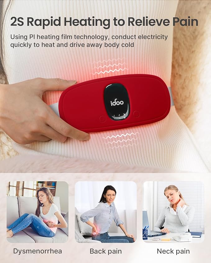 iDOO Wearable Heating Pad, FSA HSA 3 Heat 3 Massage