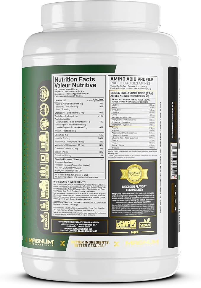 Magnum Nutraceuticals - Vegan Quattro Plant-Based 2lb