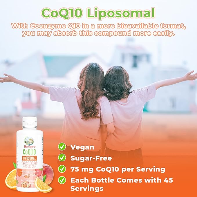 MaryRuth Organics Liquid Vitamin Q10 Heart 7.6 Fl 45 Servings