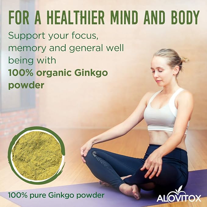 Ginkgo Biloba Leaf Powder 8oz 100% Natural