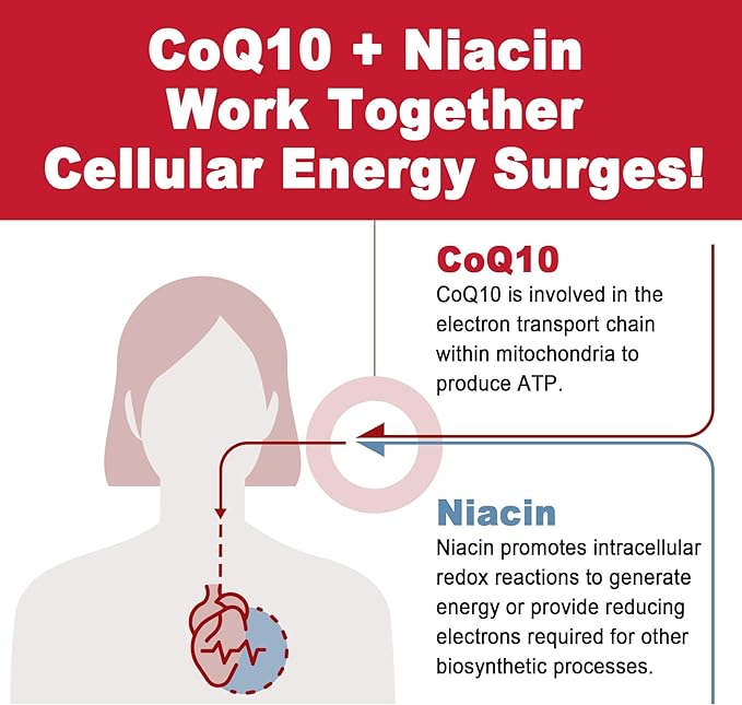 Sugar Free CoQ10 Filled Gummies 250MG, Q10 w/ B3, E CoQ10 (Ubiquinone)