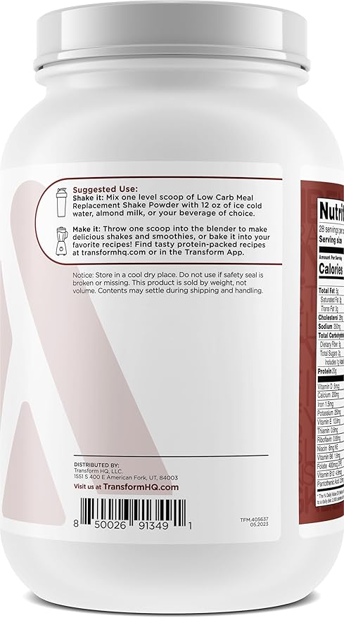 TransformHQ Meal Replacement Shake Powder 28