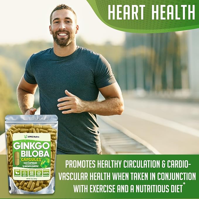 XPRS Nutra Ginkgo Biloba Capsules 360 Count