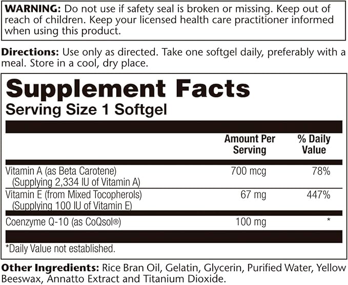 Solaray Bio CoQ-10 100 mg (60 CT)