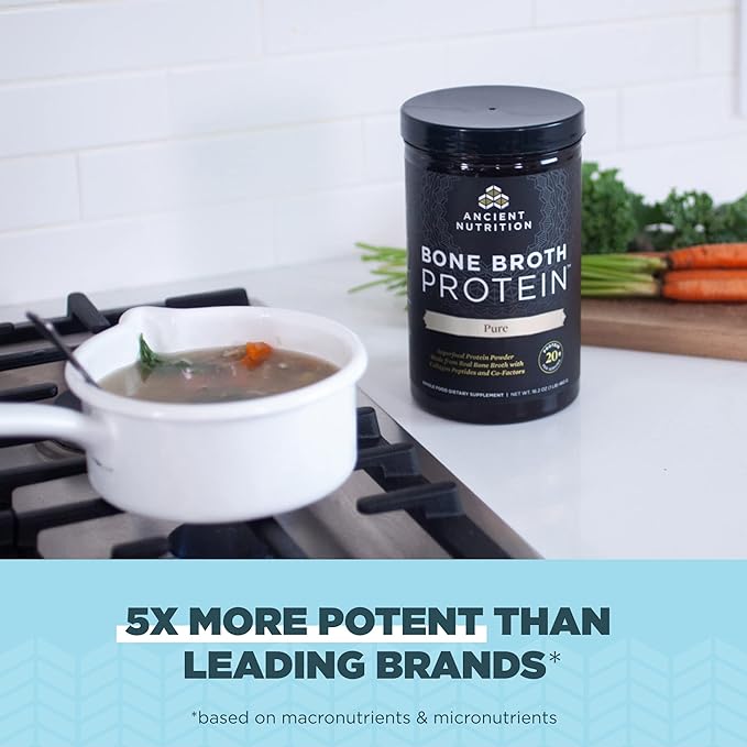 Ancient Nutrition Bone Broth Protein Powder, 20 Servings