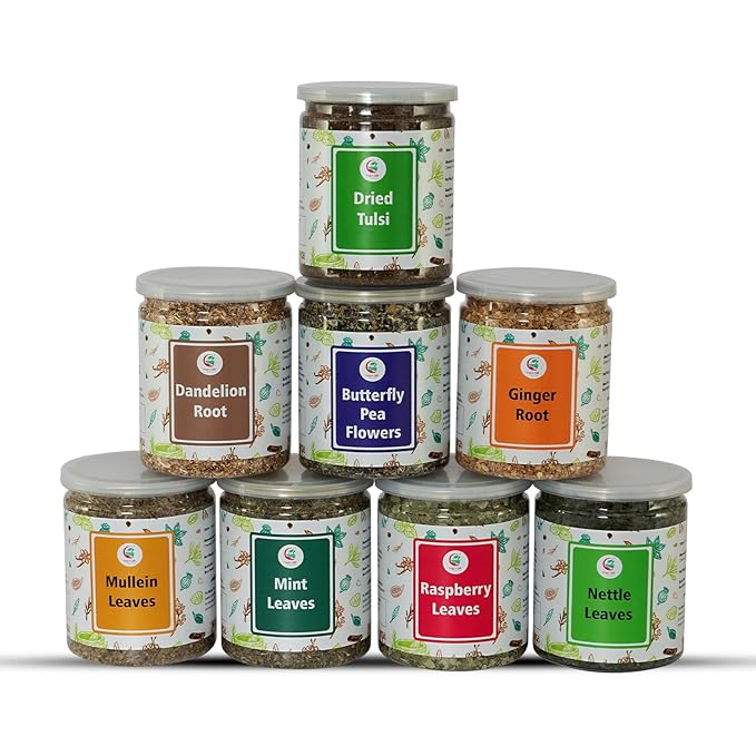 Loose Leaf Tea Set 450 Servings 8 teas 100% Natural