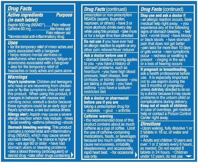 Blowfish for Hangovers - Fast Hangover Relief | FDA-Recognized Formulation - Guaranteed to Relieve Hangover Symptoms in 15 Minutes | Perfect for Weddings and Vacation Essentials | 20 Tablets