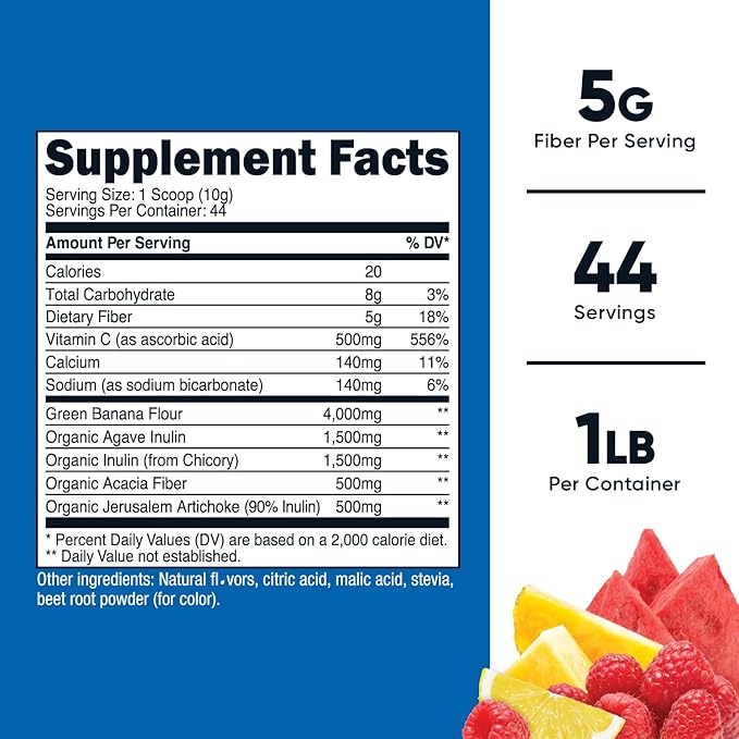 Nutricost Prebiotic Fiber Powder (1 LB,