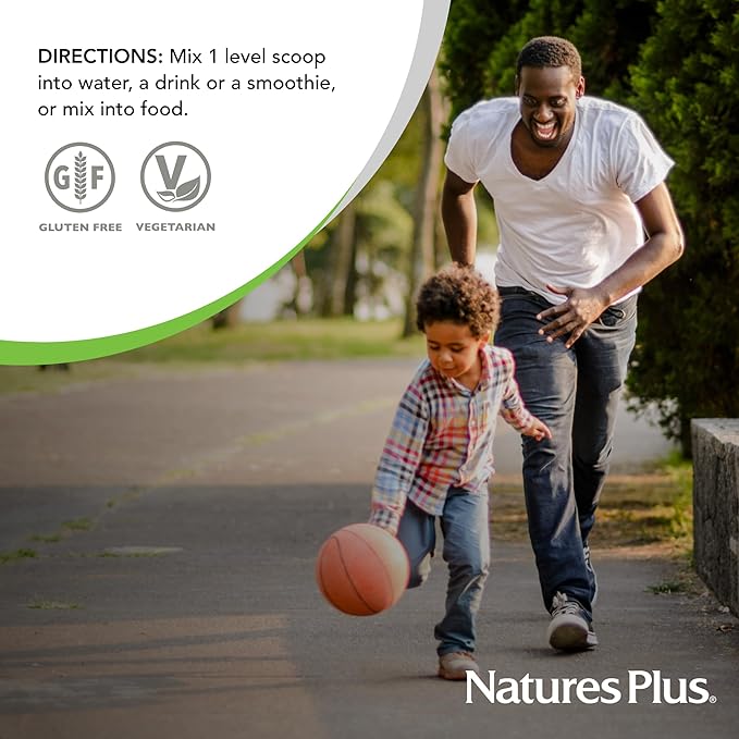 Natures Plus GI Natural Drink Powder - 6.14 Ounce, Vegetarian Powder - Dietary Supplement for Total Digestive Wellness - Probiotics, Prebiotics, Enzymes - Gluten-Free - 30 Servings